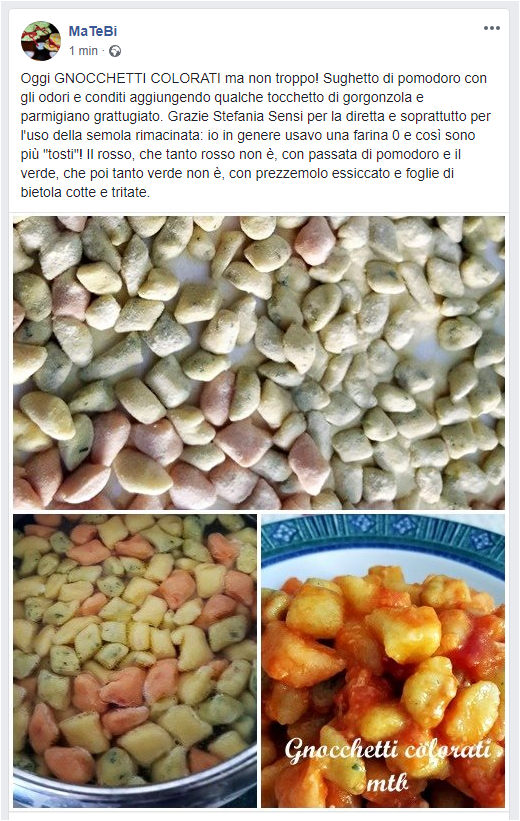 GNOCCHETTI colorati