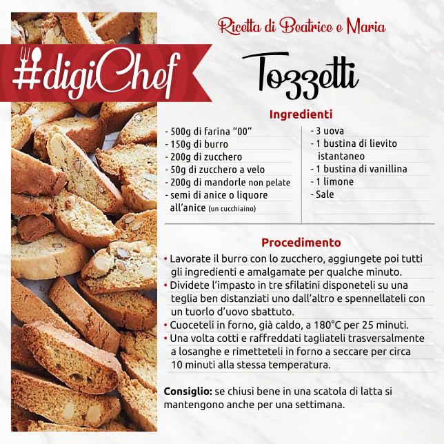 TOZZETTI #digiChef Gubbio di Beatrice e Maria