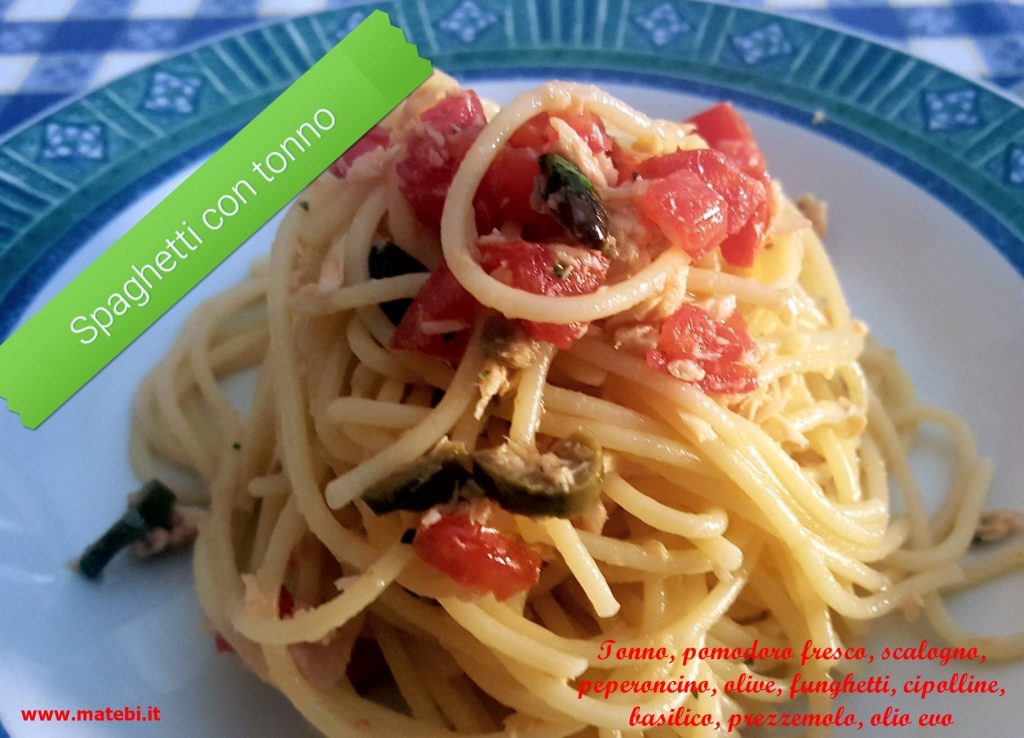 Spaghetti con tonno "a crudo"