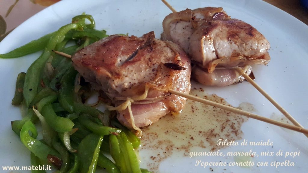 Filetto di maiale con guanciale al marsala