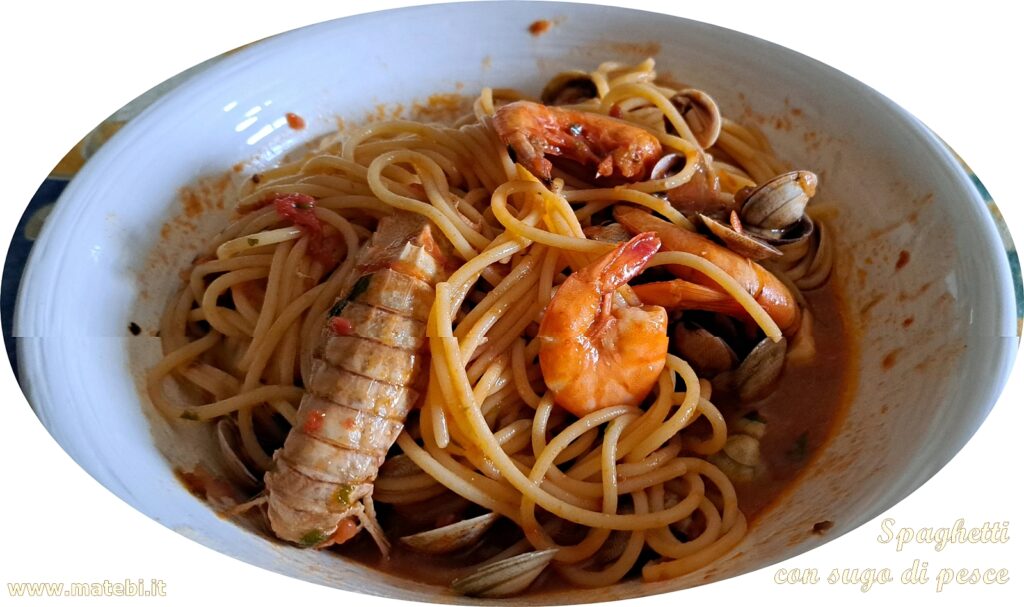 Brodetto alla fanese secondo la ricetta di Luca ... e il giorno dopo Spaghetti con il sughetto rimasto