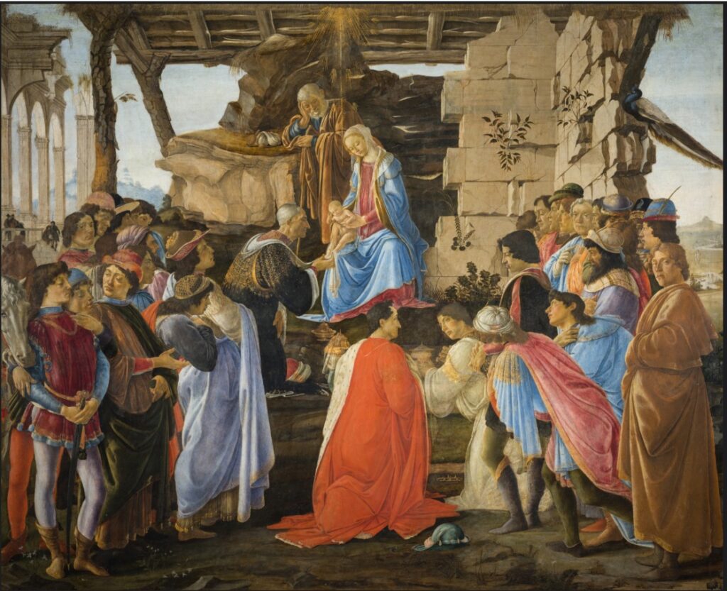 Adorazione dei Magi, Sandro Botticelli - Galleria degli Uffizi, Firenze
1475 circa